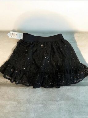 Buy 1 get one 50% off Cat & Jack Black Sequin Tiered Skirt